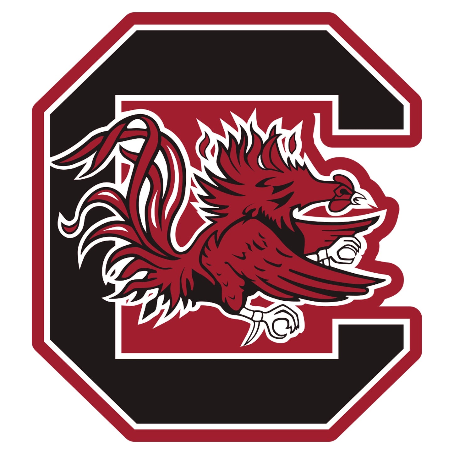 South Carolina Gamecocks - 5 Logo Minis (Mixed Sizes) - Official NCAA - Reusable Vinyl Decals