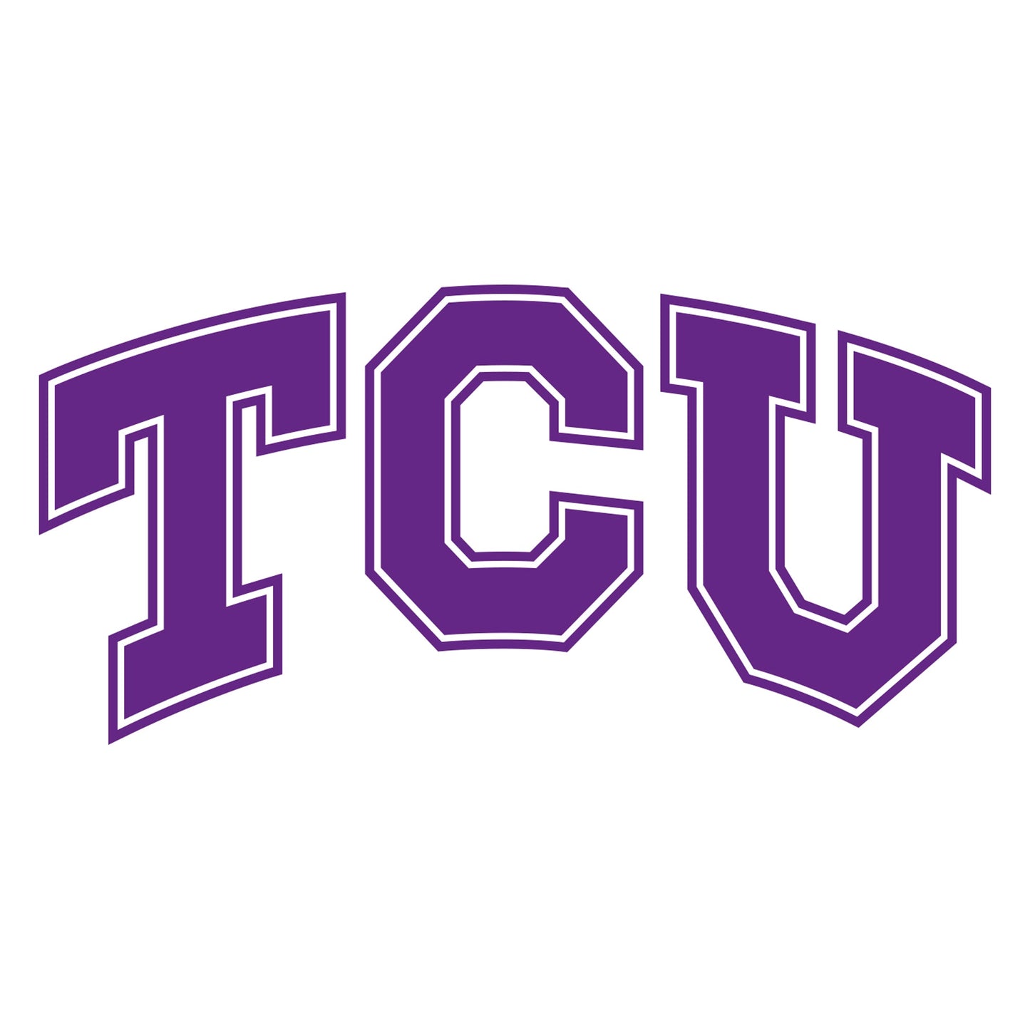 Texas Christian U - 5 Logo Minis (Mixed Sizes) - Official NCAA - TCU Horned Frogs - Reusable Vinyl Decals
