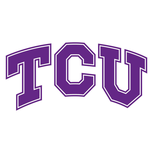 Texas Christian U - 5 Logo Minis (Mixed Sizes) - Official NCAA - TCU Horned Frogs - Reusable Vinyl Decals