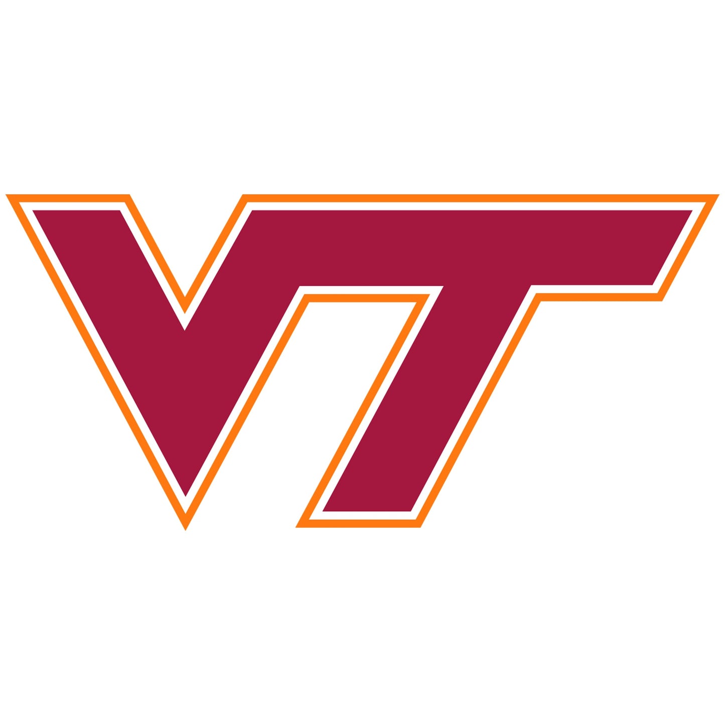 Virginia Tech Hokies - 5 Logo Minis (Mixed Sizes) - Official NCAA - Reusable Vinyl Decals