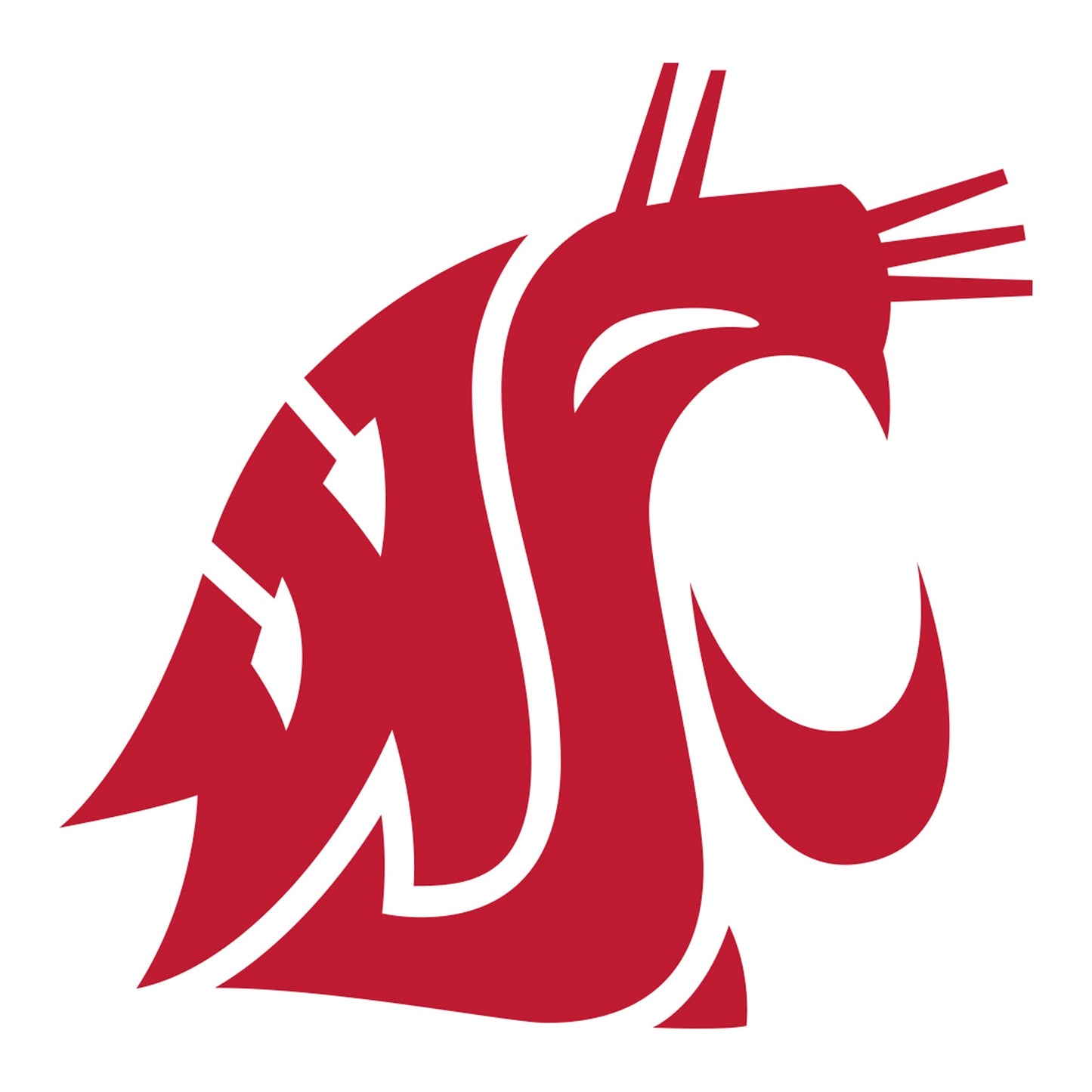 Washington State Cougars - 5 Logo Minis (Mixed Sizes) - Official NCAA - Reusable Vinyl Decals
