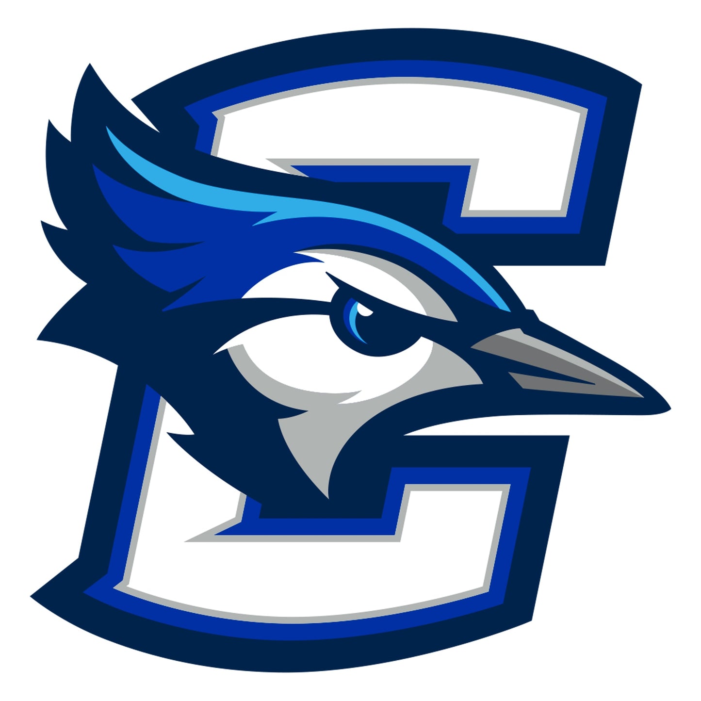 Creighton Bluejays - 5 Logo Minis (Mixed Sizes) - Official NCAA - Reusable Vinyl Decals
