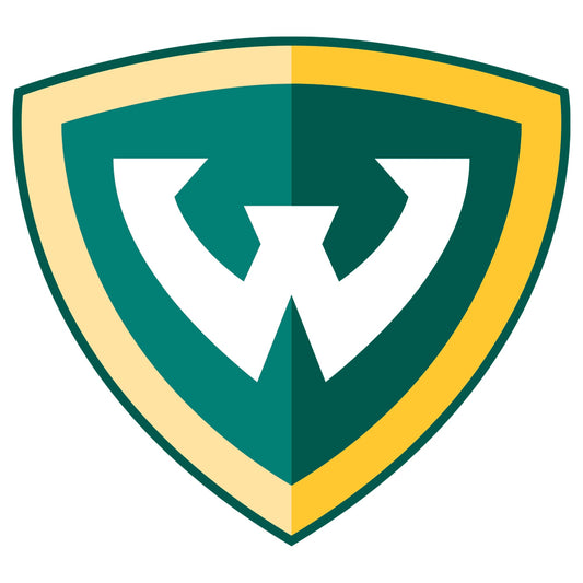 Wayne State Warriors - 5 Logo Minis (Mixed Sizes) - Official NCAA - Reusable Vinyl Decals