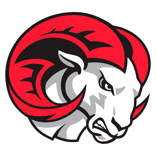 Winston-Salem State Rams - 5 Logo Minis (Mixed Sizes) - Official NCAA - Reusable Vinyl Decals