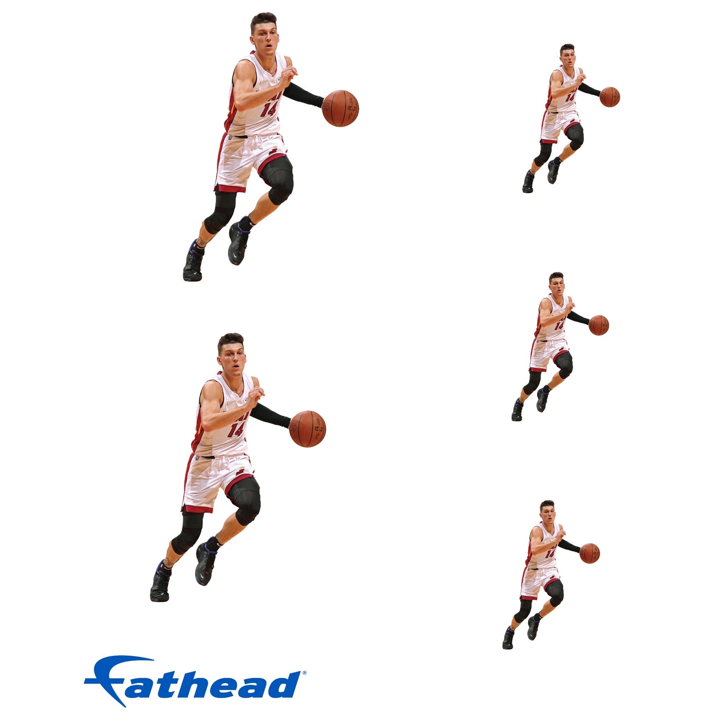 Tyler Herro - 5 Minis (Mixed Sizes) - Official NBA - Miami Heat - Reusable Vinyl Decals