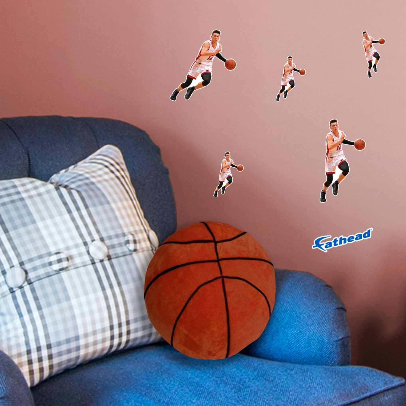 Tyler Herro - 5 Minis (Mixed Sizes) - Official NBA - Miami Heat - Reusable Vinyl Decals