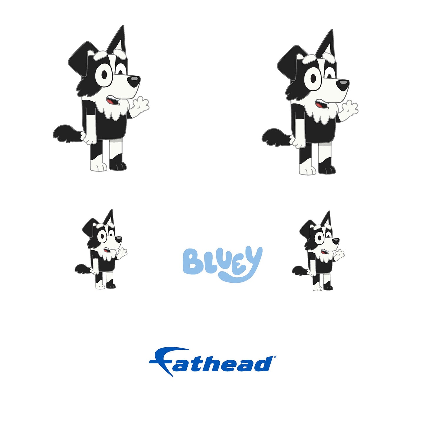 Mackenzie - 5 Minis (Mixed Sizes) - Official BBC - Bluey - Reusable Vinyl Decals