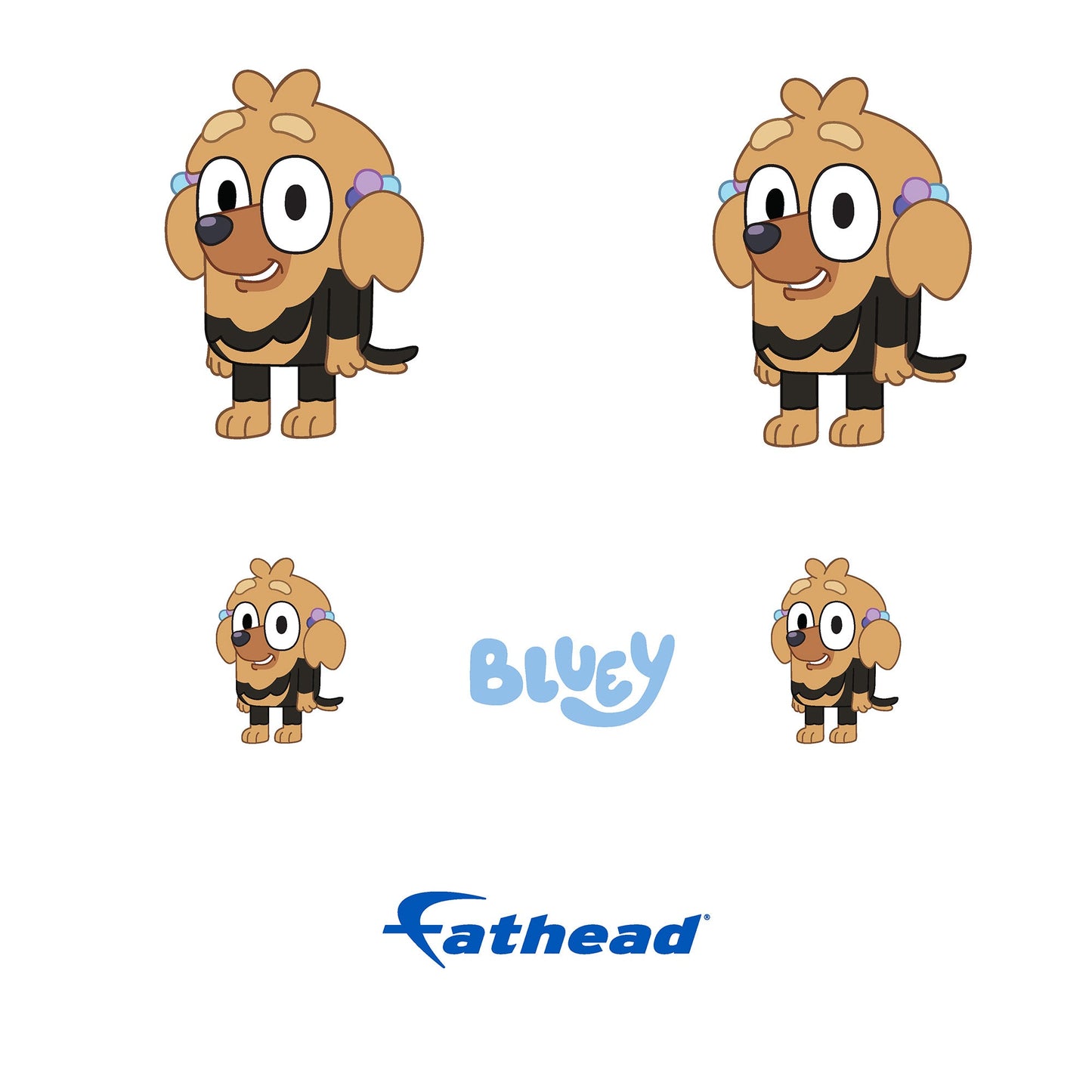 Missy - 5 Minis (Mixed Sizes) - Official BBC - Bluey - Reusable Vinyl Decals