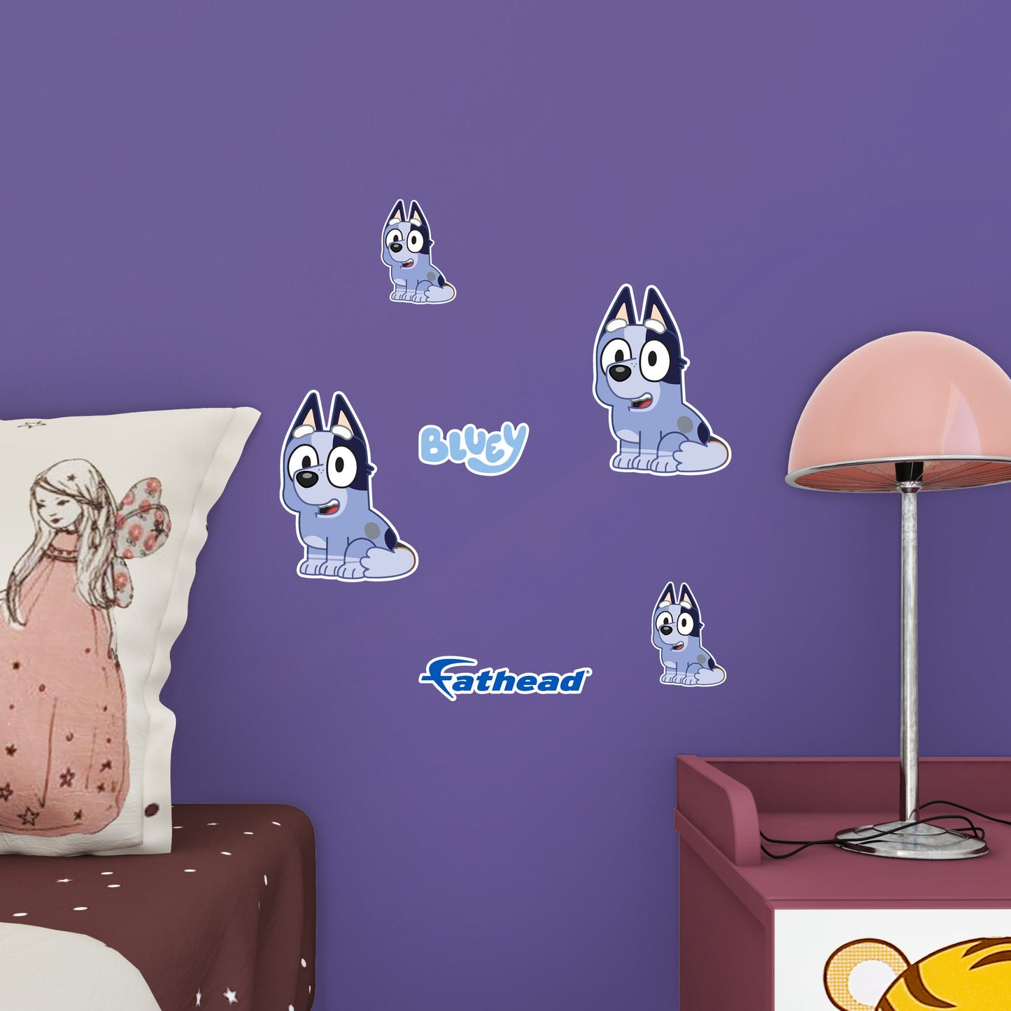 Bluey - 5 Socks Minis (Mixed Sizes) - Official BBC - Reusable Vinyl Decals