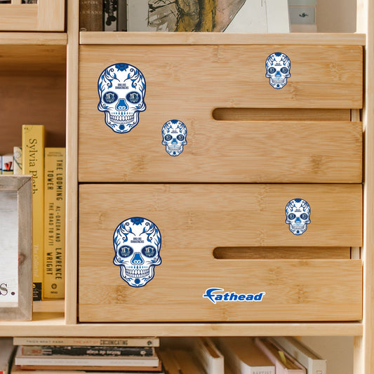 Dallas Mavericks - 5 Sugar Skull Logo Minis (Mixed Sizes) - Official NBA - Reusable Vinyl Decals