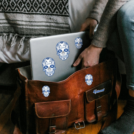 Kentucky Wildcats - 5 Sugar Skull Logo Minis (Mixed Sizes) - Official NCAA - Reusable Vinyl Decals