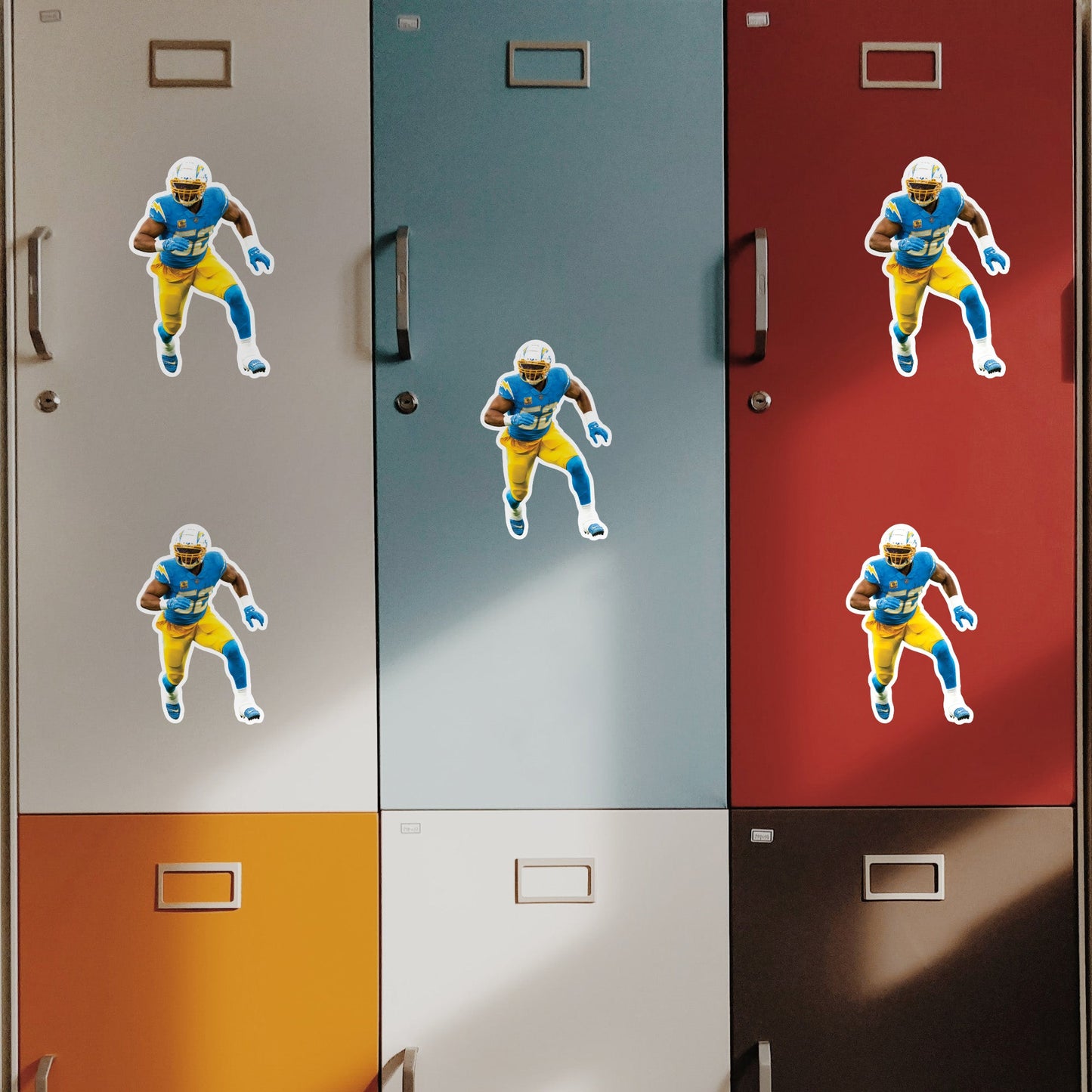 Khalil Mack - 5 Minis (Mixed Sizes) - Official NFL - Los Angeles Chargers - Reusable Vinyl Decals