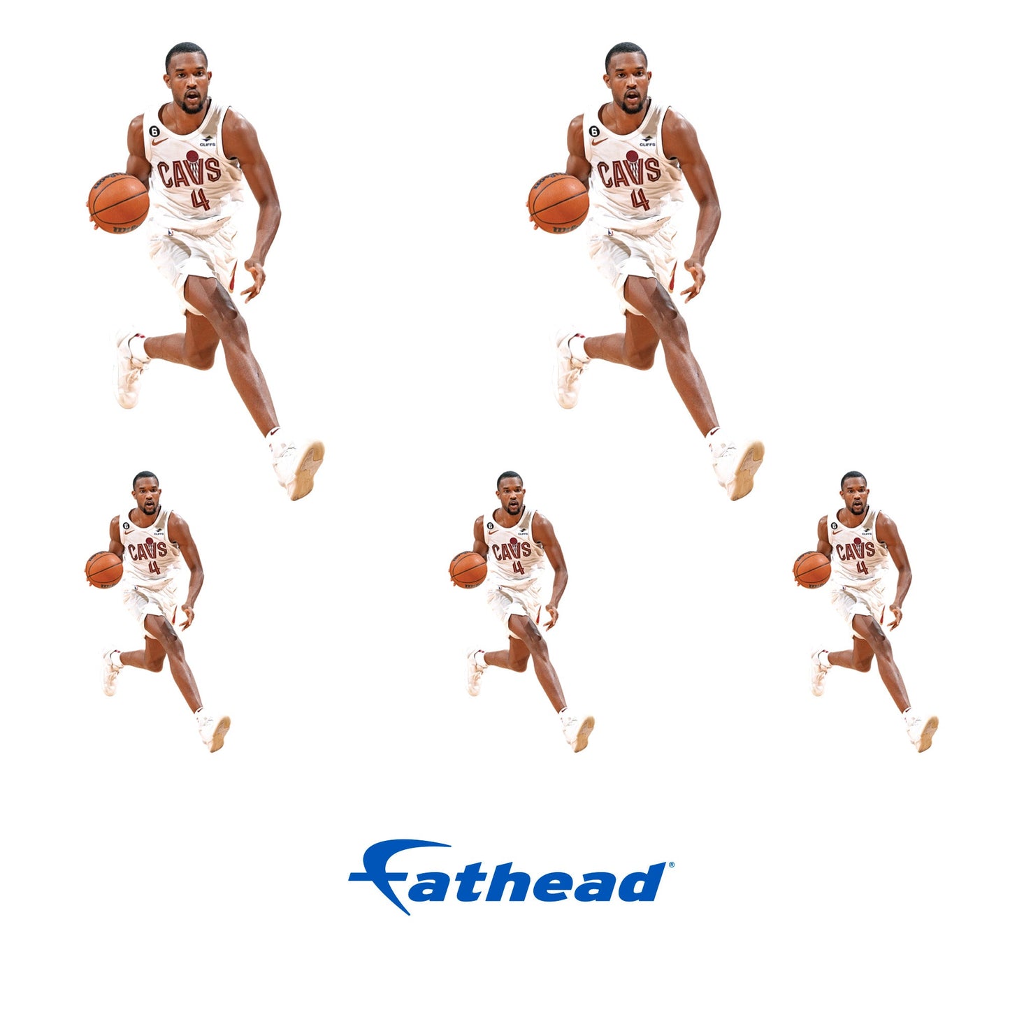 Evan Mobley - 5 Minis (Mixed Sizes) - Official NBA - Cleveland Cavaliers - Reusable Vinyl Decals #2