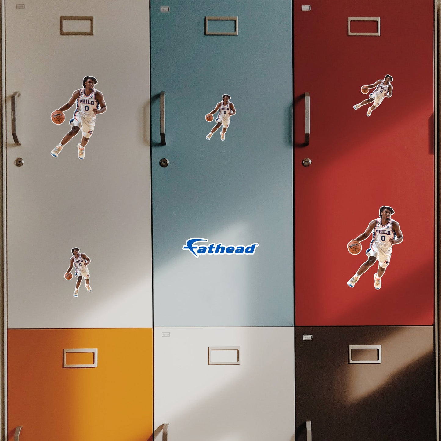 Tyrese Maxey - 5 Minis (Mixed Sizes) - Official NBA - Philadelphia 76ers - Reusable Vinyl Decals