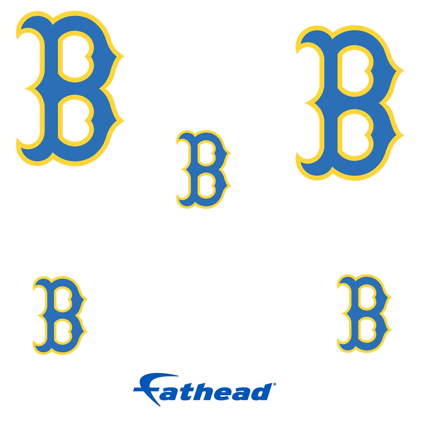 Boston Red Sox - 5 Logo Minis (Mixed Sizes) - Official MLB - Reusable Vinyl Decals #1