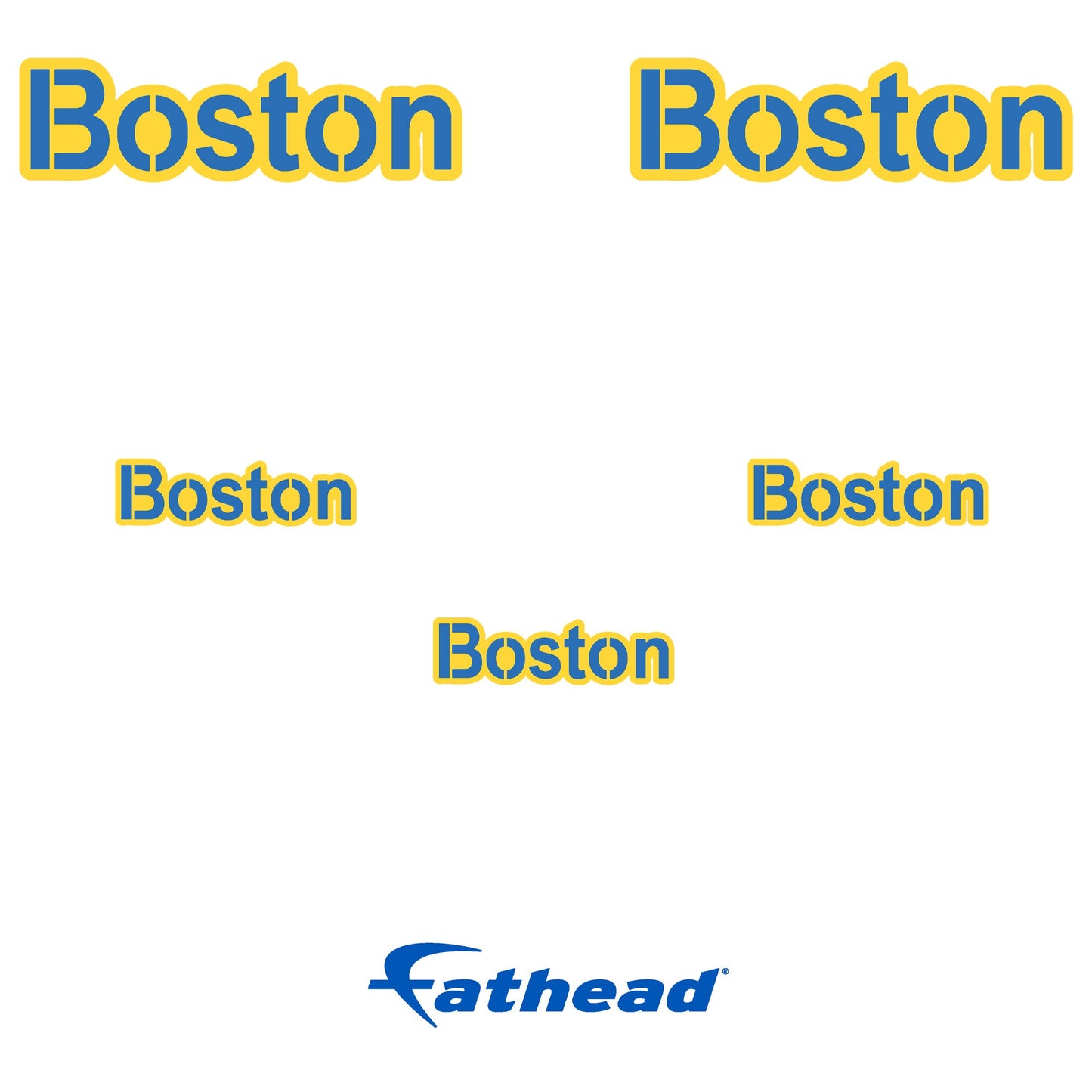 Boston Red Sox - 5 Logo Minis (Mixed Sizes) - Official MLB - Reusable Vinyl Decals #2