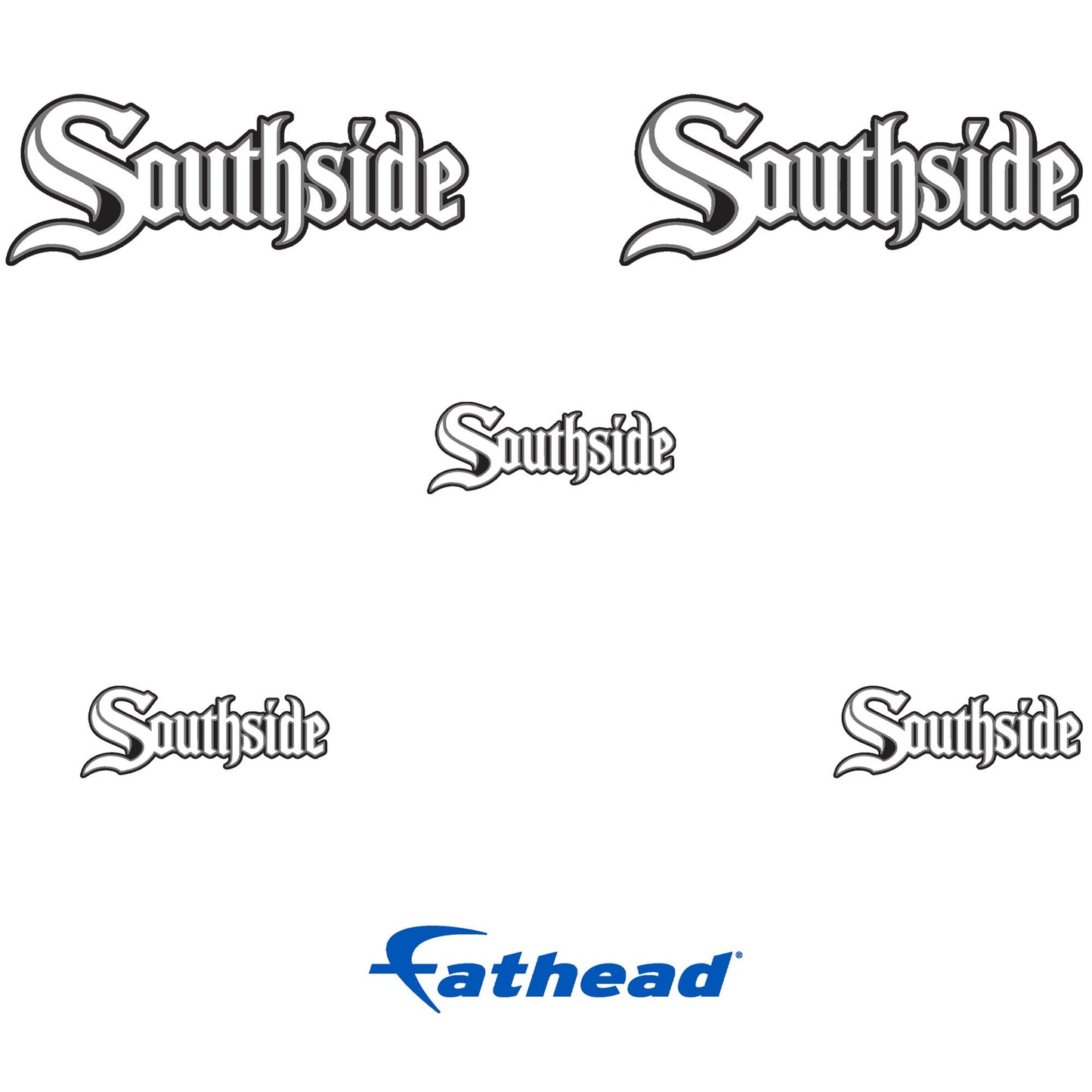 Chicago White Sox - 5 Logo Minis (Mixed Sizes) - Official MLB - Reusable Vinyl Decals