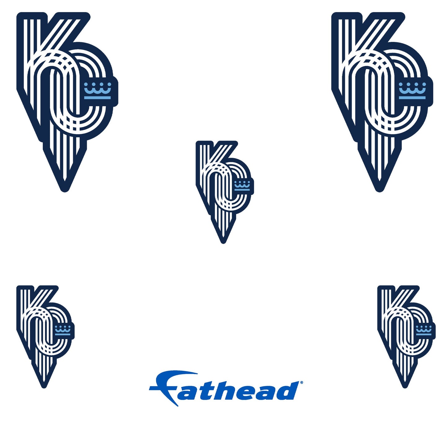 Kansas City Royals - 5 Logo Minis (Mixed Sizes) - Official MLB - Reusable Vinyl Decals #2