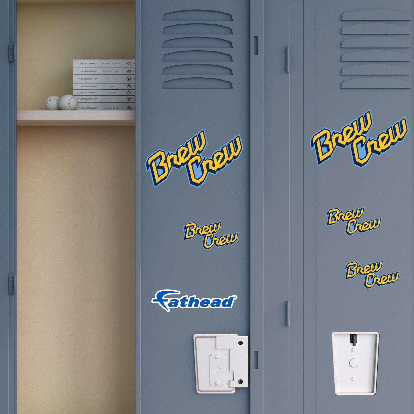 Milwaukee Brewers - 5 Logo Minis (Mixed Sizes) - Official MLB - Brew Crew City Connect - Reusable Vinyl Decals