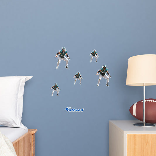 Jason Kelce - 5 Minis (Mixed Sizes) - Official NFL - Philadelphia Eagles - Reusable Vinyl Decals