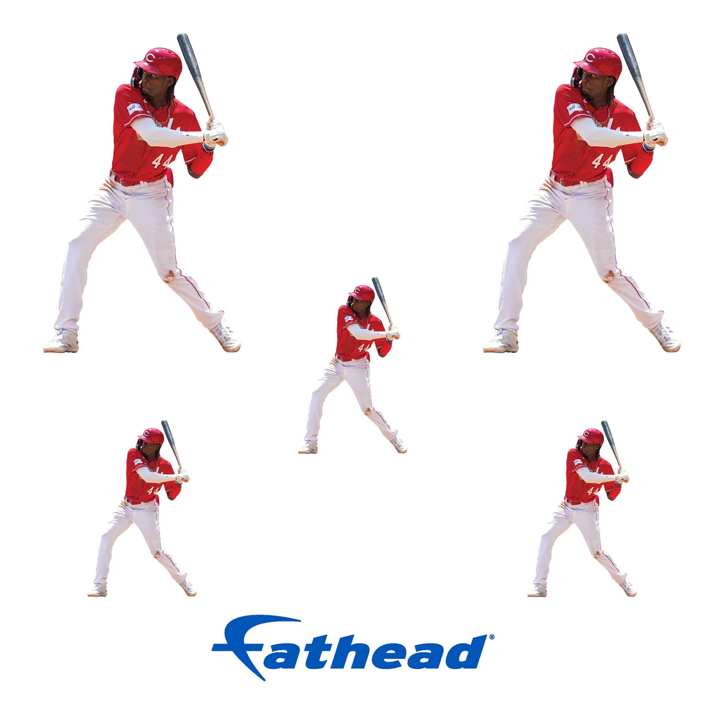 Elly De La Cruz - 5 Minis (Mixed Sizes) - Official MLB - Cincinnati Reds - Reusable Vinyl Decals