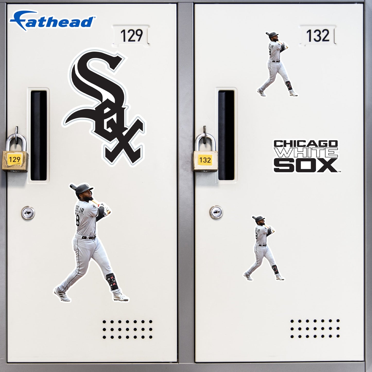 Luis Robert Jr. - 5 Minis (Mixed Sizes) - Official MLB - Chicago White Sox - Reusable Vinyl Decals