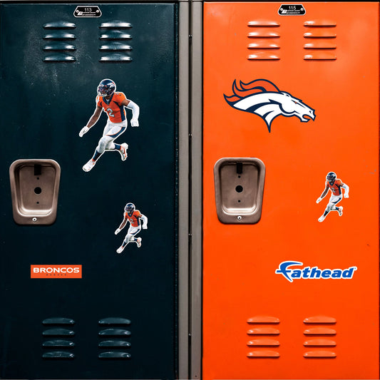 Pat Surtain II - 5 Minis (Mixed Sizes) - Official NFL - Denver Broncos - Reusable Vinyl Decals