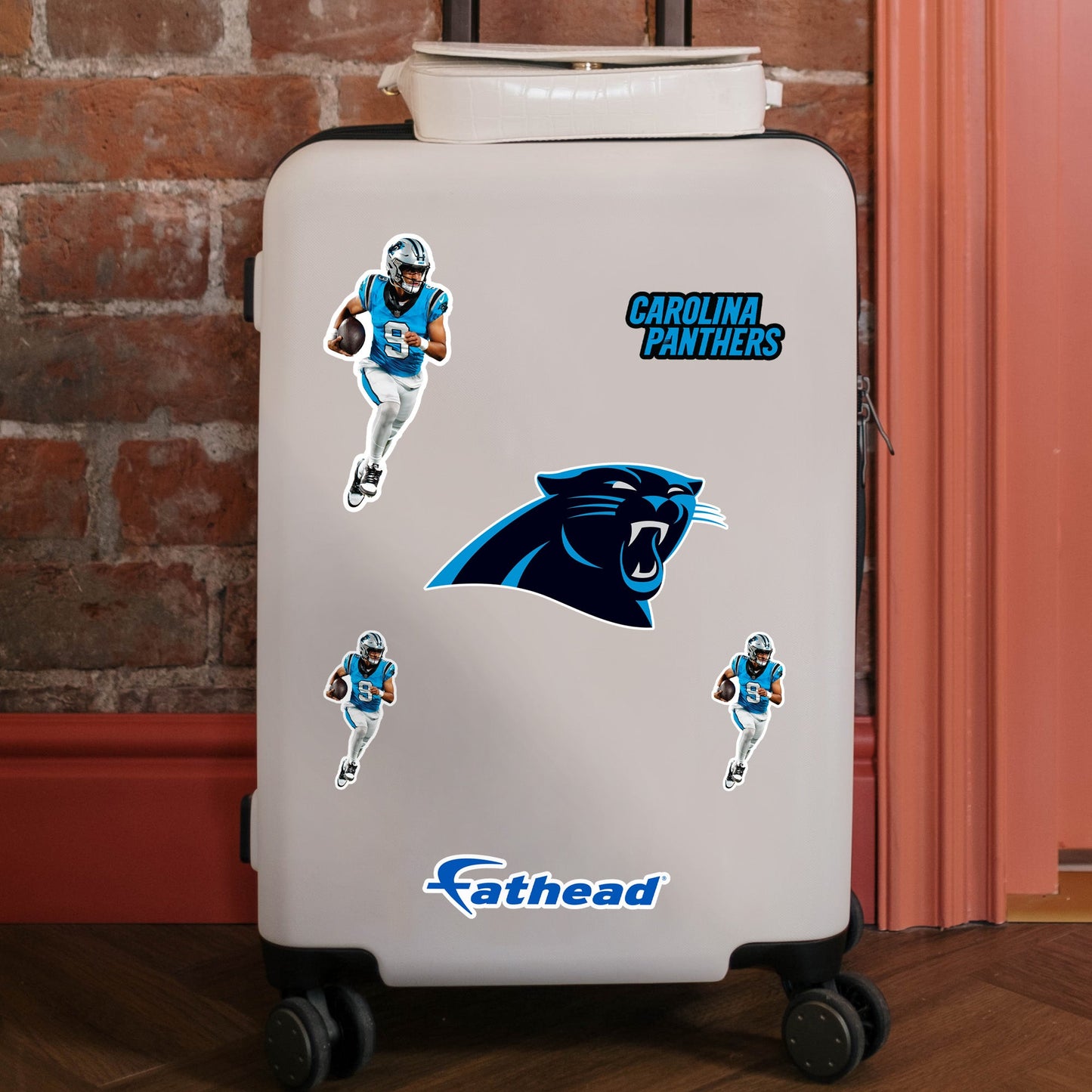 Bryce Young - 5 Minis (Mixed Sizes) - Official NFL - Carolina Panthers - Reusable Vinyl Decals