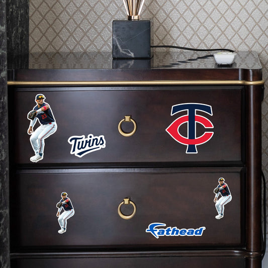 Royce Lewis - 5 Minis (Mixed Sizes) - Official MLB - Minnesota Twins - Reusable Vinyl Decals