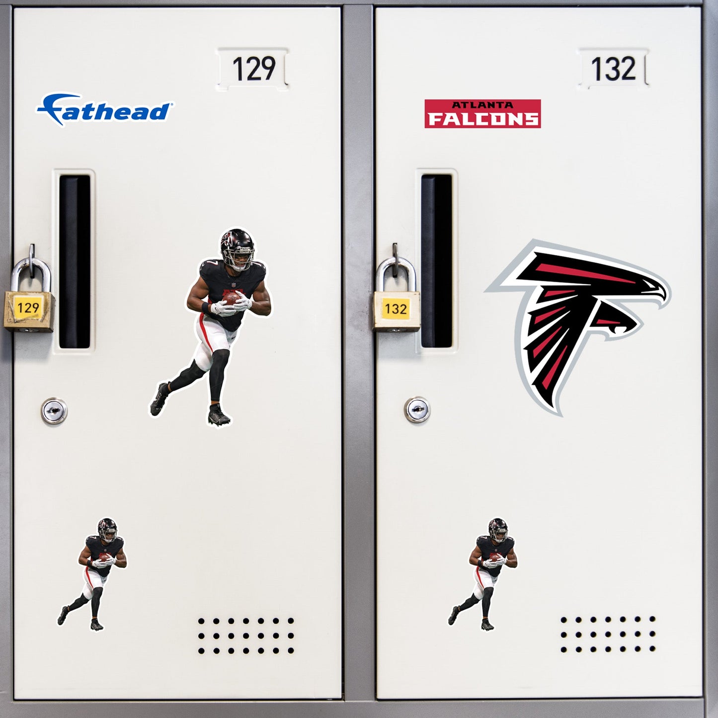 Bijan Robinson - 5 Minis (Mixed Sizes) - Official NFL - Atlanta Falcons - Reusable Vinyl Decals