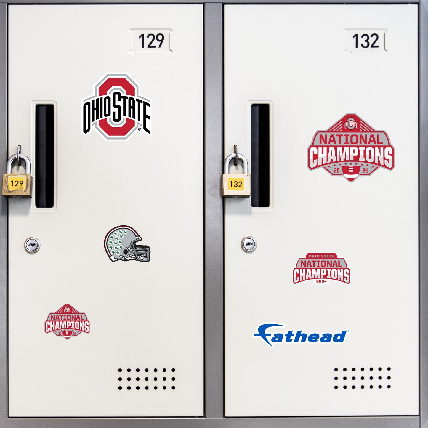 2024 National Football Champions - Logo Minis - Official NCAA - Ohio State Buckeyes - Reusable Vinyl Decals