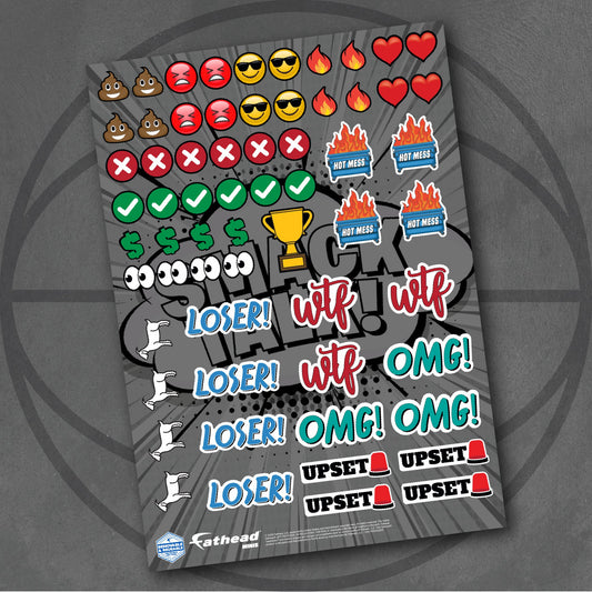 Smack Talk - Bracket Minis - Reusable Vinyl Decals