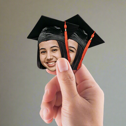 Custom - Graduation - Big Head Minis (9 to a sheet) - Cardstock Cutout