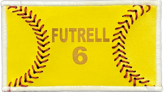 Custom Leather Softball Patch