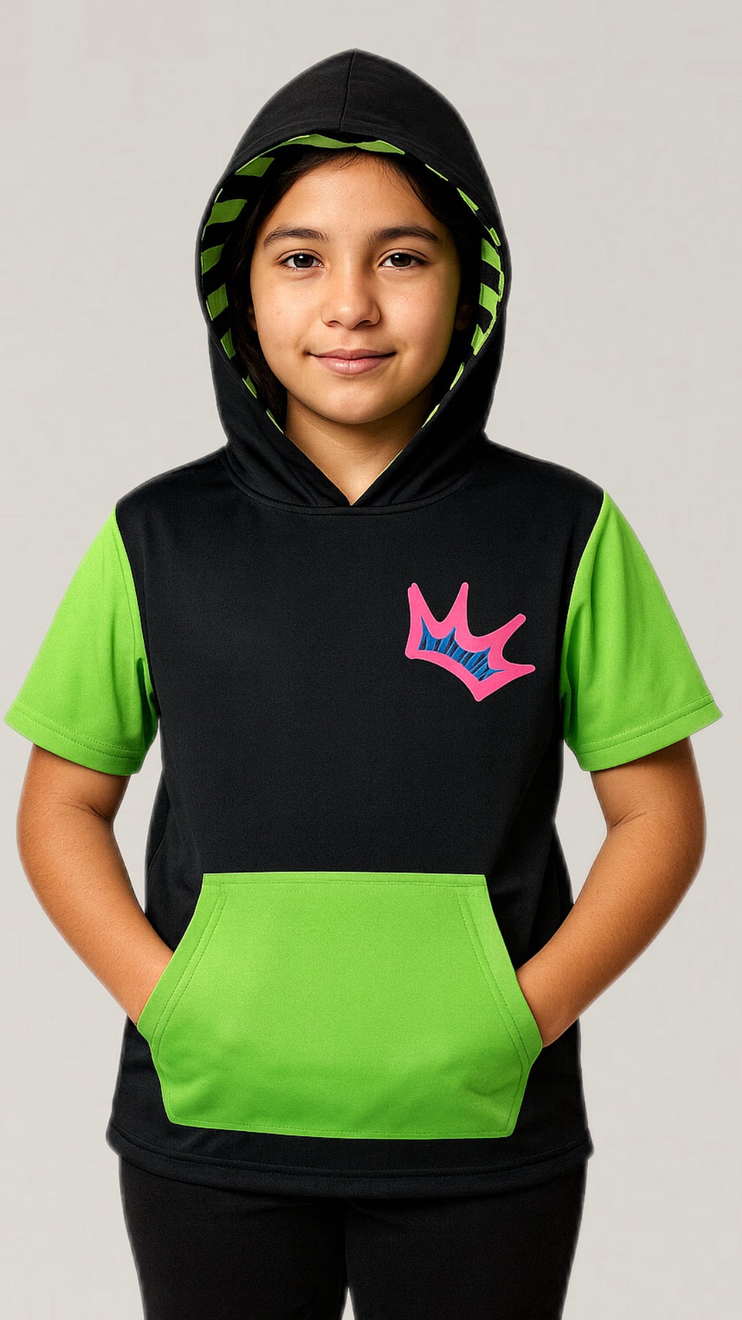 SHORT SLEEVE DRIP HOODIE