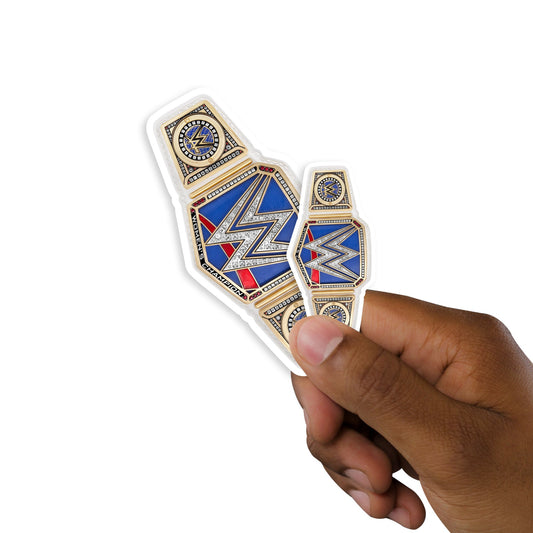 Smackdown Women's Title - 5 Minis (Mixed Sizes) - Official WWE - Reusable Vinyl Decals