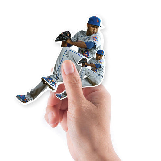 Edwin Diaz - 5 Minis (Mixed Sizes) - Official MLB - New York Mets - Reusable Vinyl Decals