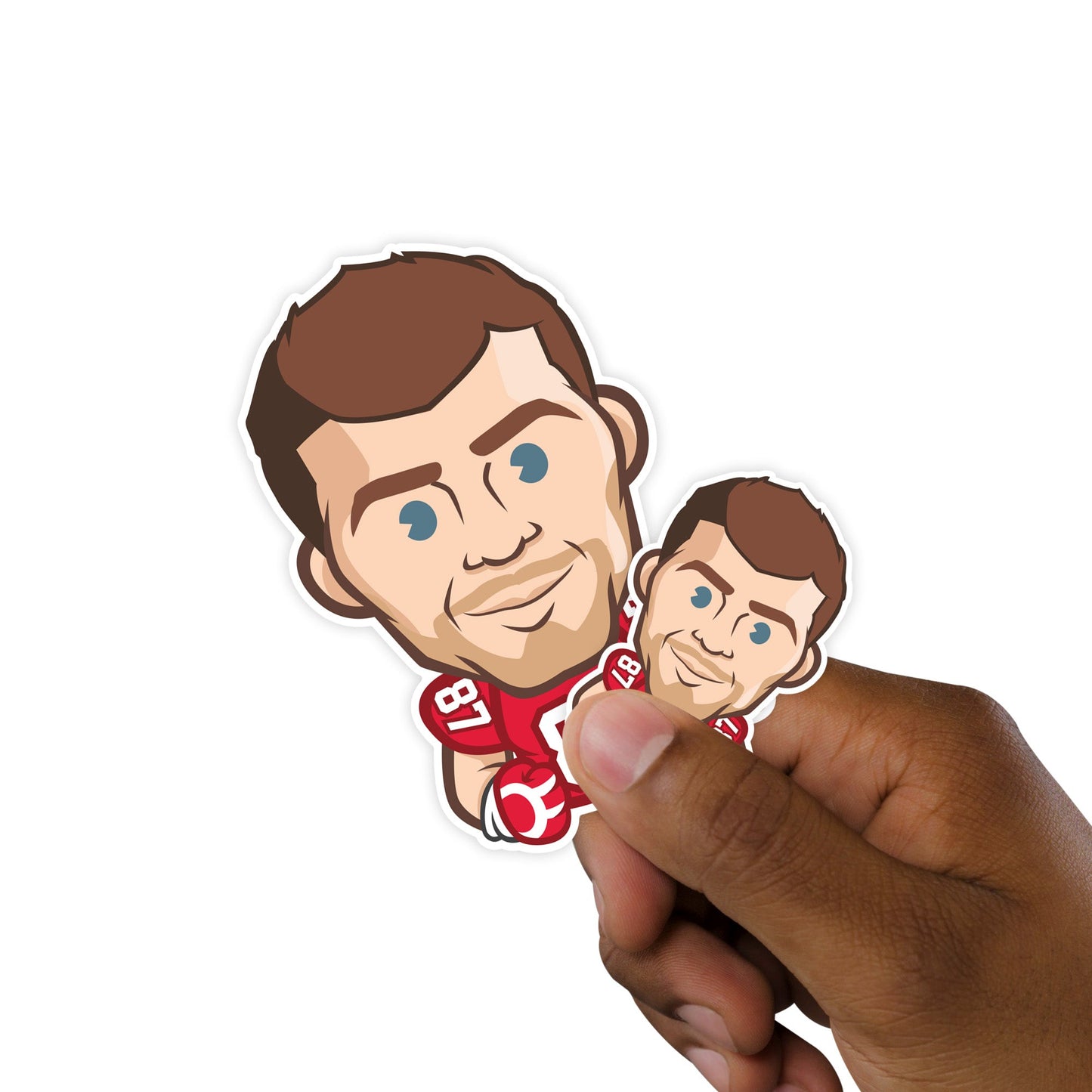 Travis Kelce - 5 Emoji Minis (Mixed Sizes) - Official NFLPA - Kansas City Chiefs - Reusable Vinyl Decals