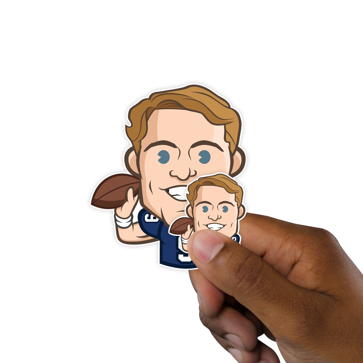 Matthew Stafford - 5 Emoji Minis (Mixed Sizes) - Official NFLPA - Los Angeles Rams - Reusable Vinyl Decals