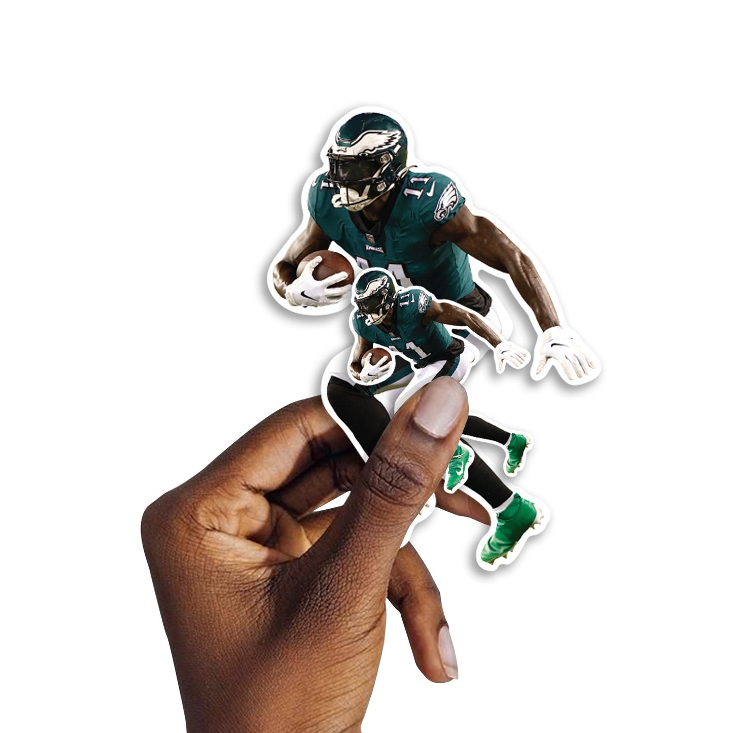A.J. Brown - 5 Minis (Mixed Sizes) - Official NFL - Philadelphia Eagles - Reusable Vinyl Decals
