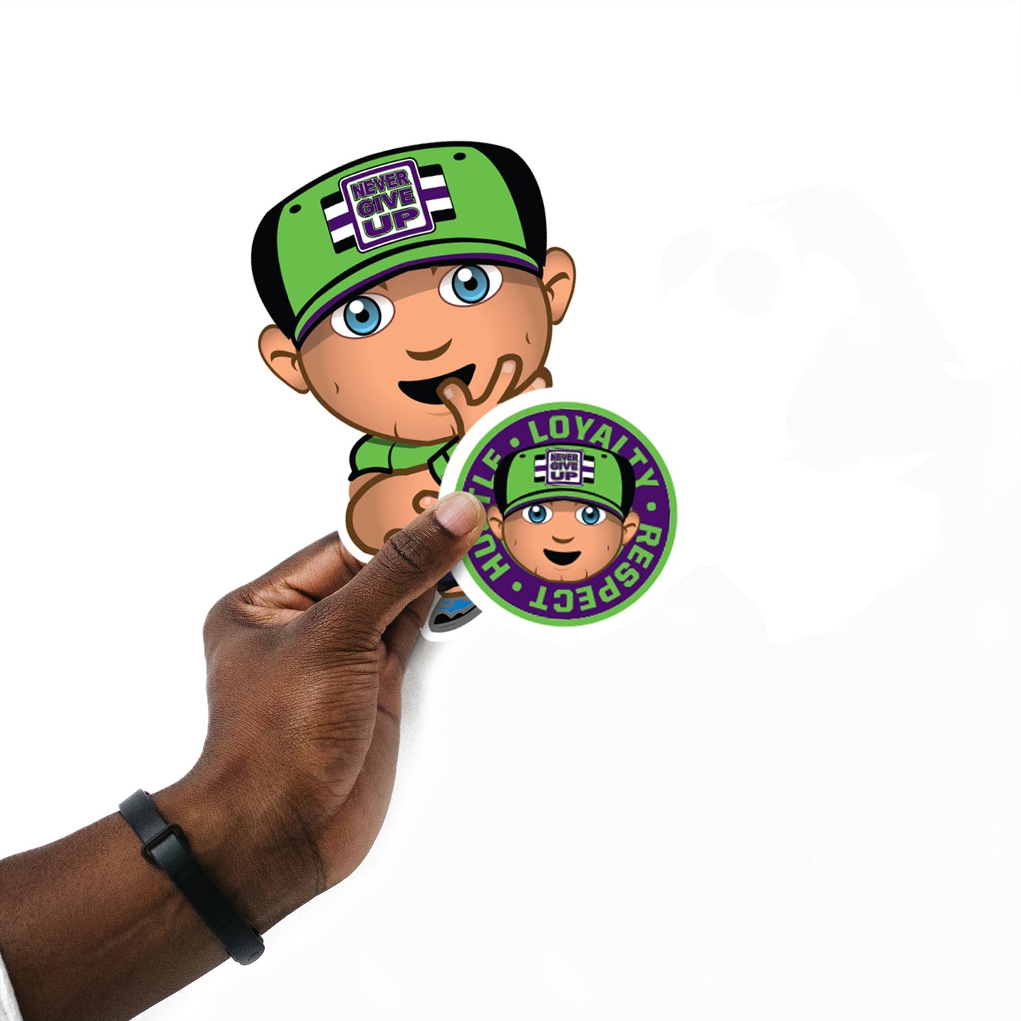 John Cena - 5 Minis (Mixed Sizes) - Official WWE - Reusable Vinyl Decals
