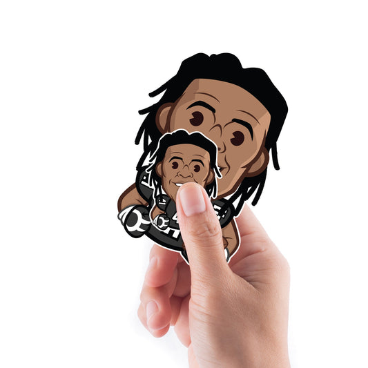 Alvin Kamara - 5 Emoji Minis (Mixed Sizes) - Official NFLPA - New Orleans Saints - Reusable Vinyl Decals