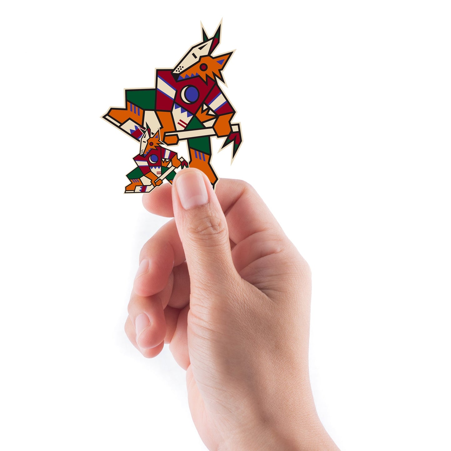 Arizona Coyotes - 5 Logo Minis (Mixed Sizes) - Official NHL - Reusable Vinyl Decals