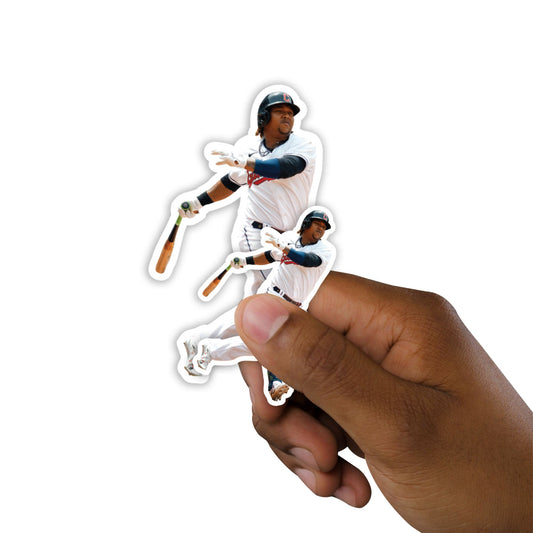 José Ramírez - 5 Player Minis (Mixed Sizes) - Official MLB - Cleveland Guardians - Reusable Vinyl Decals