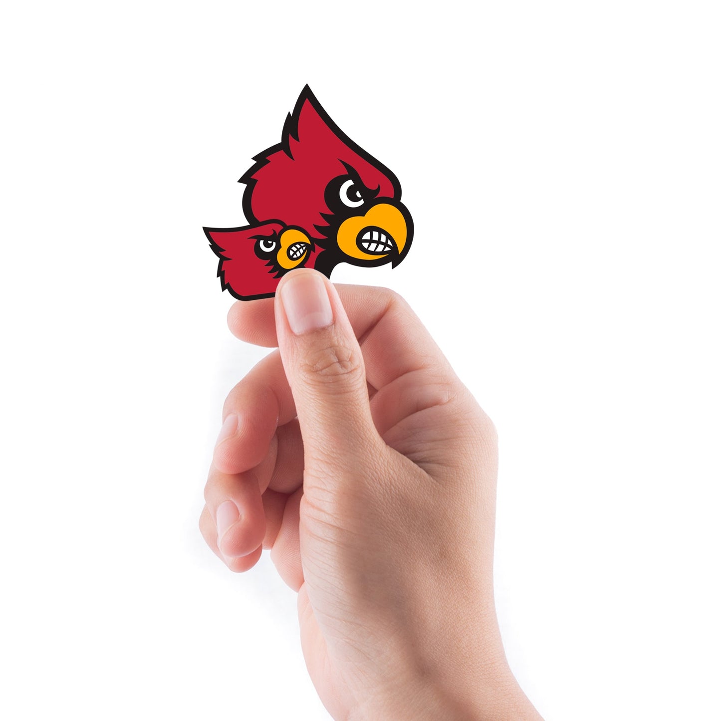 Louisville Cardinals - 5 Logo Minis (Mixed Sizes) - Official NCAA - Reusable Vinyl Decals
