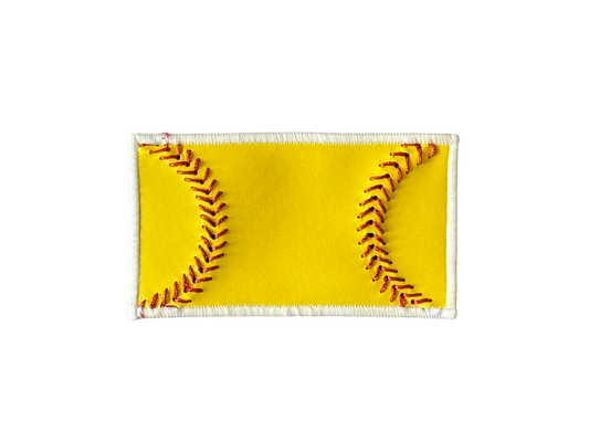 Custom Leather Softball Patch