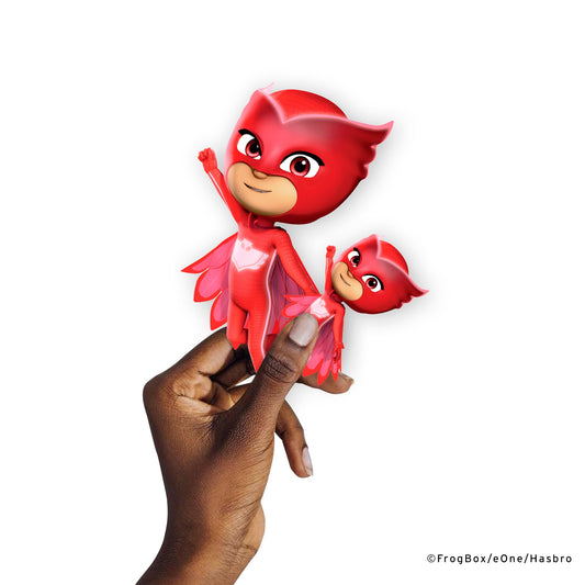 PJ Masks - 5 Character Minis (Mixed Sizes) - Official Hasbro - Owlette - Reusable Vinyl Decals