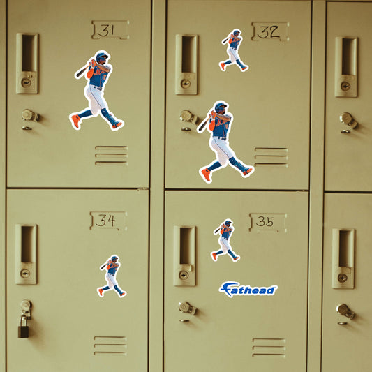 Francisco Lindor - 5 Player Minis (Mixed Sizes) - Official MLB - New York Mets - Reusable Vinyl Decals