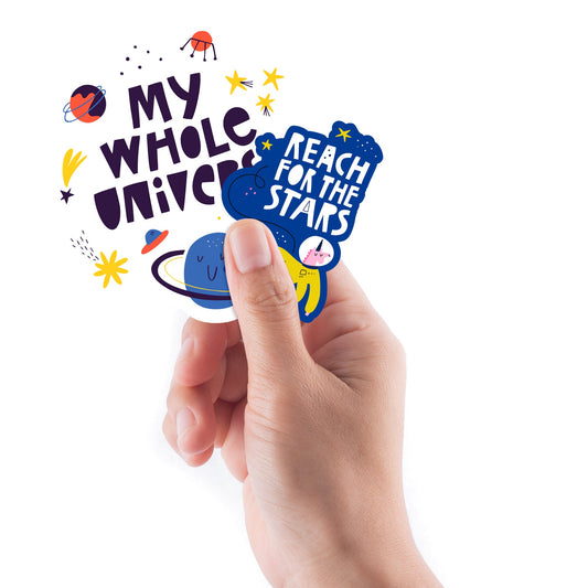 Sheet of 5 -Back to School:  Little Explorer Minis        -   Removable    Adhesive Decal