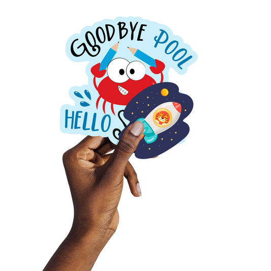 Sheet of 5 -Back to School:  You'Re Good Enough Minis        -   Removable    Adhesive Decal